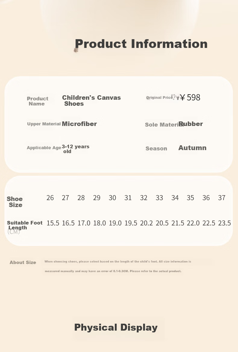 TARANIS Kids Spring Children's Sneakers for Boys And Girls, Non-Slip Soft-Soled Sports Shoes, Fashionable Casual Shoes, White/colorful, Size 31 4