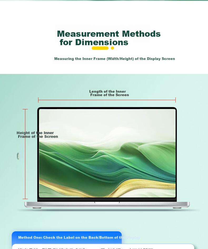 Youpin Monitor Computer Anti-Blue Light Protective Screen, Desktop Screen Protector Film, Anti-Radiation Eye Protection Blue Light Film, Protective Cover, Acrylic Hanging Type, 21.5 Inches, 16:9 Green Film 14