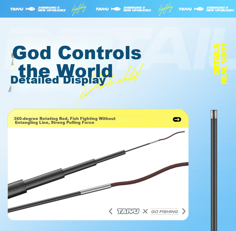 Taiyu Shengkong Tianxia 5.4-Meter Fishing Rod, Handheld Rod, 28 Sections, Carbon Fiber, Ultra-Light, Ultra-Hard, Fishing Pole, Platform Fishing Rod 15