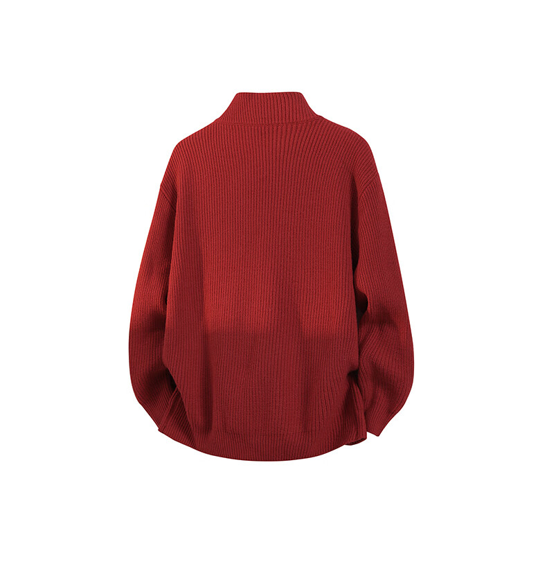 ROMON Men's Knitted Cardigan Sweater Autumn Winter Casual Loose Drop Shoulder Jacket Black 3XL 8