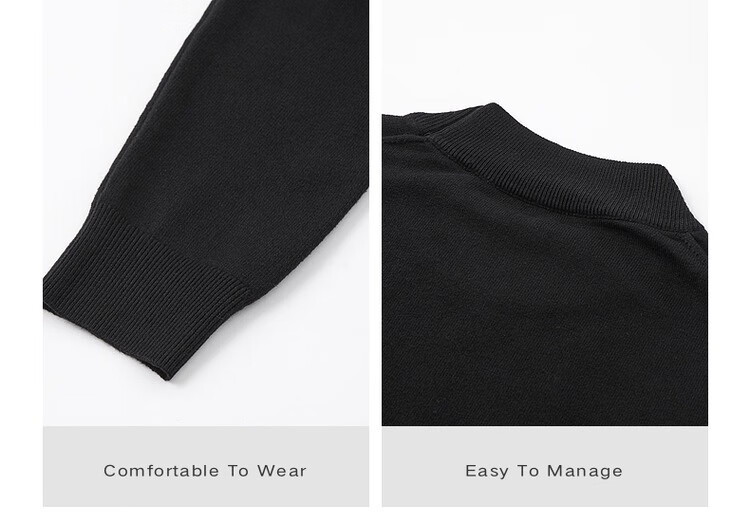 Earl Zuoer [Lycra Tencel Wool] Early Winter 25 Crew Neck Pullover Knit Base Shirt Men's Solid Loose Sweater 4