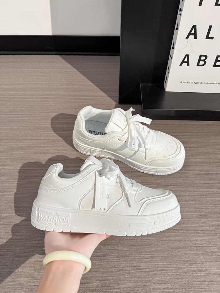 Huili Black And White Panda Couple Shoes, Unisex Thick-Soled Sneakers, Versatile Sports Casual Shoes for Men And Women, White, Size 38 15