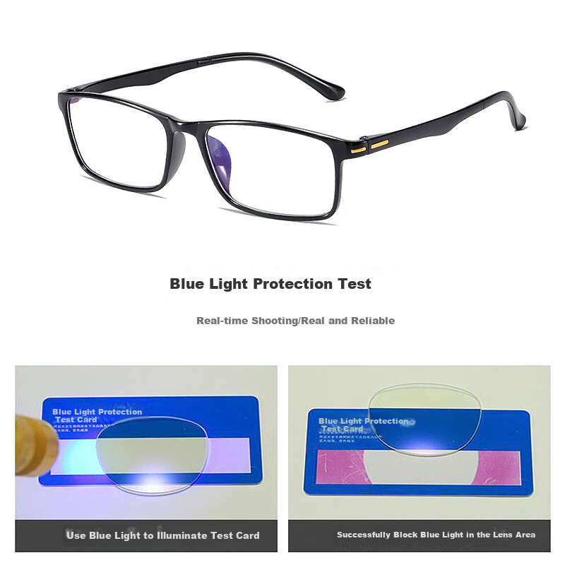 Cuntiandaofu Reading Glasses, High-Definition Anti-Blue Light Presbyopic Glasses, Ultra-Light Fashionable, Black, 400 Degrees [Recommended for Ages 75 And Above]