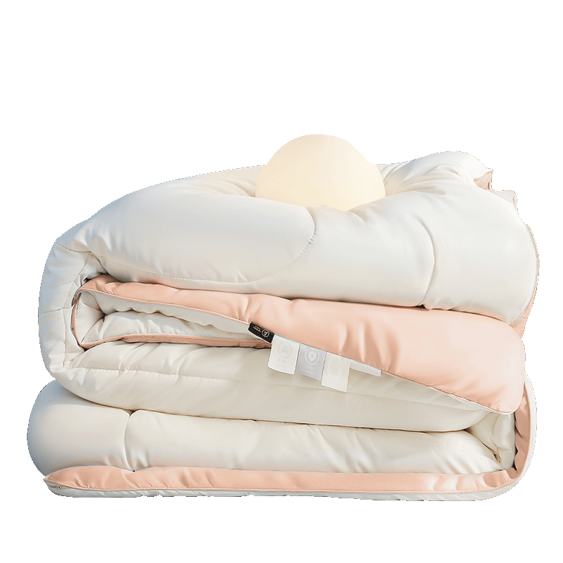 FUANNA Quilt A-Class 60% Soy Fiber Antibacterial Quilt Single/Double Winter Quilt Core Bedding 203*229cm Pink