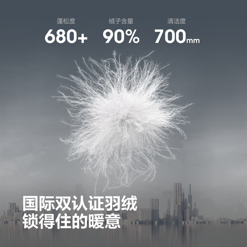 BOSIDENG 25 Years Unisex Couple's Winter 90% Down Thickened Hooded Loose Mid-Length Casual Jacket Gift