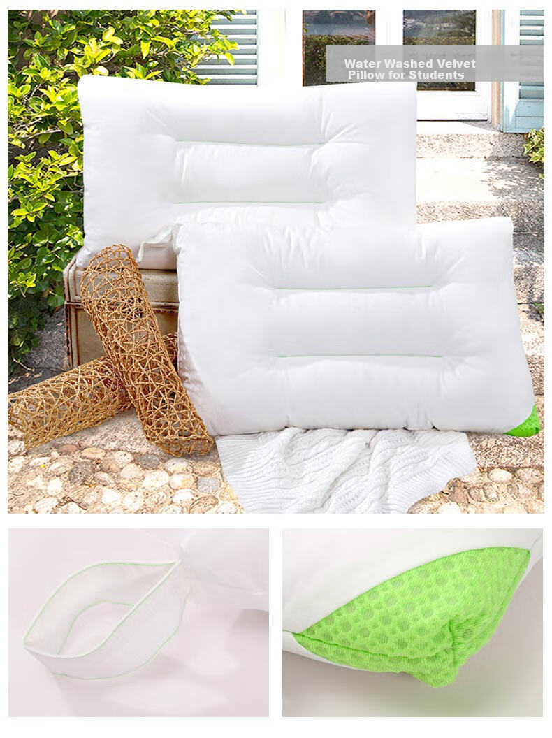 FUANNA Home Textile Pillow Core, Cervical Pillow, Five-Star Hotel Pillow, One Pack, Pure Cotton Antibacterial Pillow Core, Fiber Pillow, 70*45cm 9