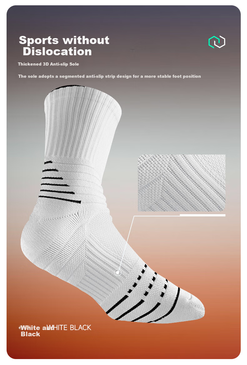 KELME Adult Basketball Socks for Training And Competition, Thickened, Breathable, Wear-Resistant, Non-Slip Short Socks, Black, M (34-38) 9