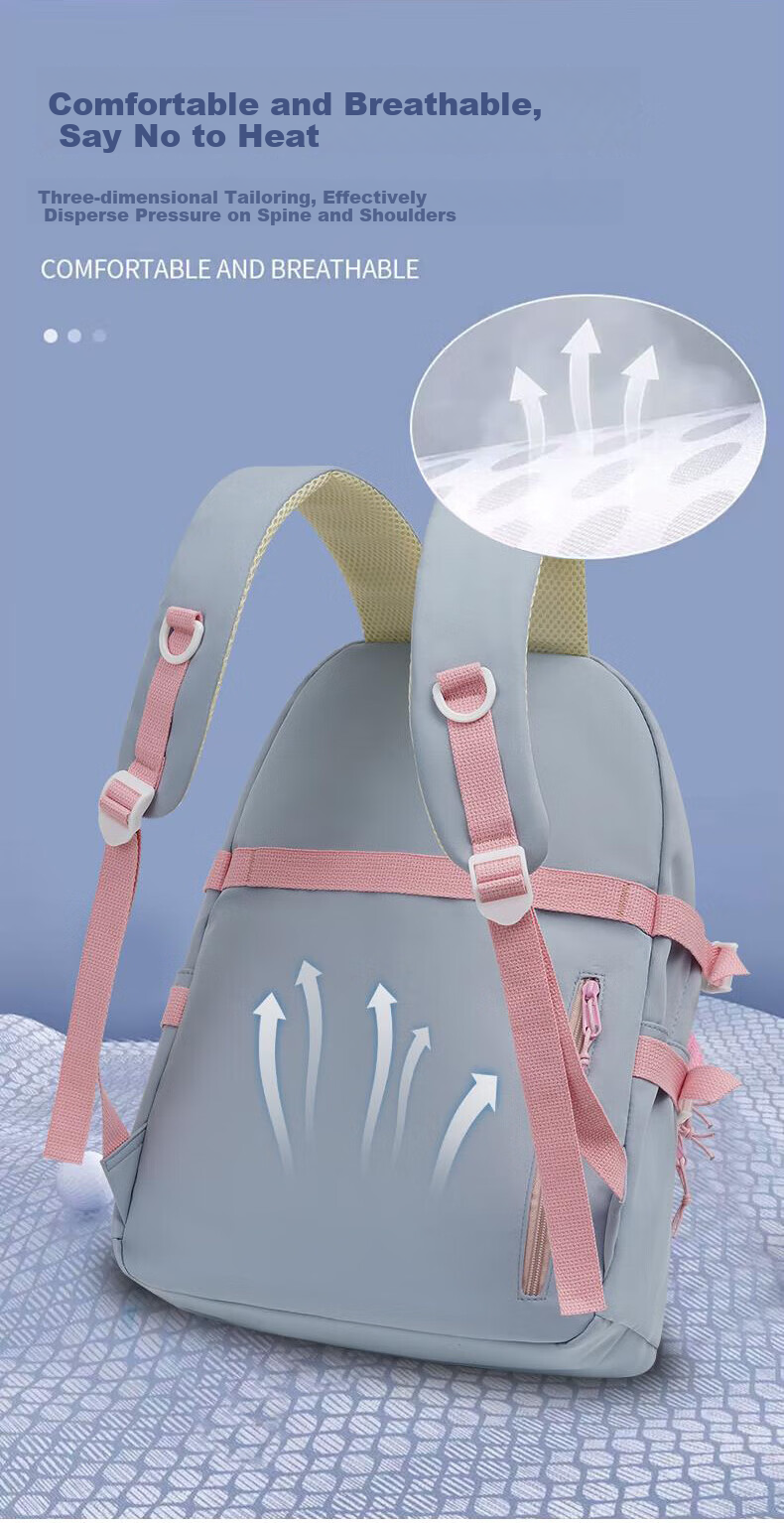 Huili Large Capacity Backpack for Women, Middle School And College Students, High School Students, Niche Elementary School Students in Grades Three to Six, Double Shoulder Bag 6