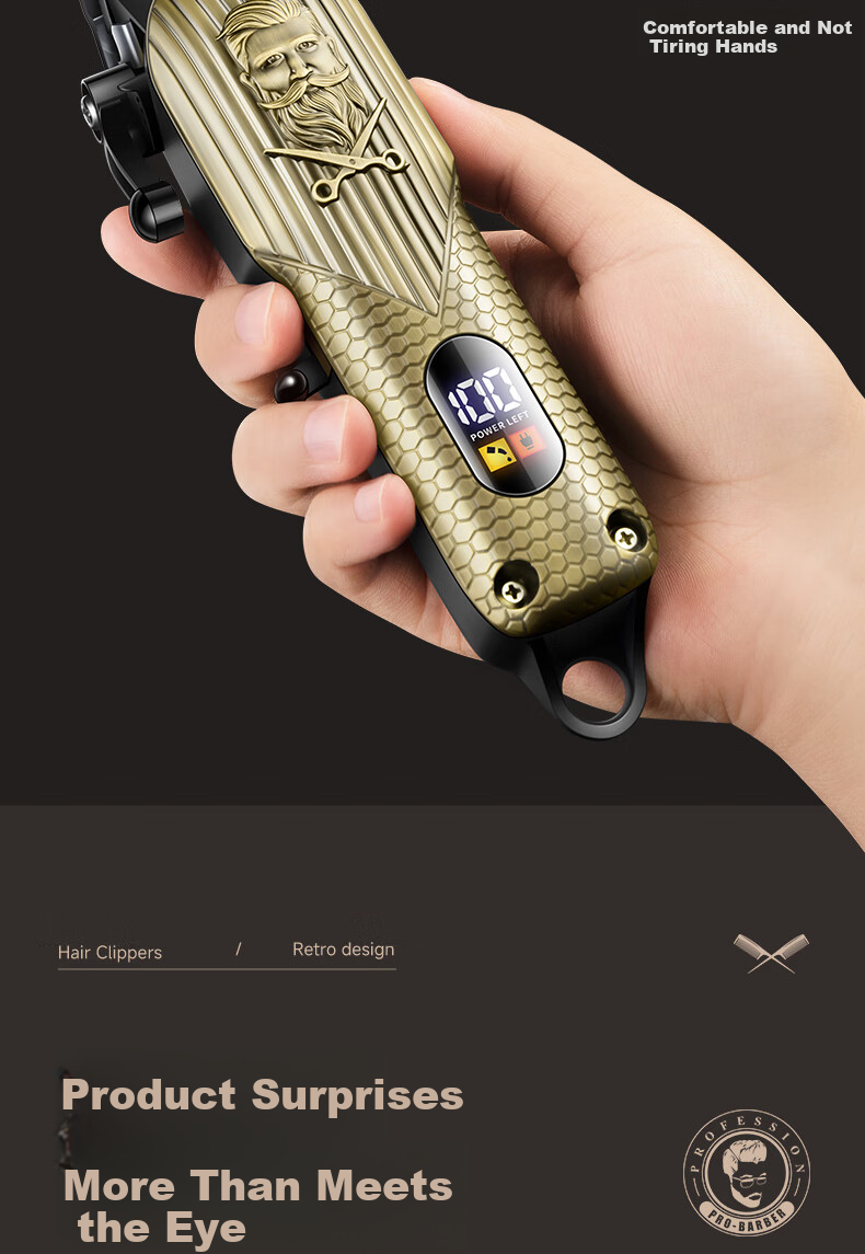 AUX Electric Hair Clipper for Men, High-Power Self-Service Shaver, Carving Tool for Home Use, Suitable for Adults, Children And Babies, Hair Cutting Device, Self-Haircutting Gadget, Electric Trimmer 20