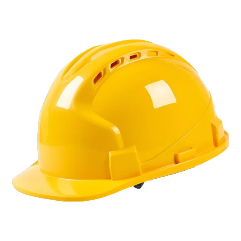 DOLNESRN Safety Helmet Construction Site Breathable National Standard Yellow Three-Stripe Leader Worker Hard Hat Summer Anti-Smash Safety Helmet