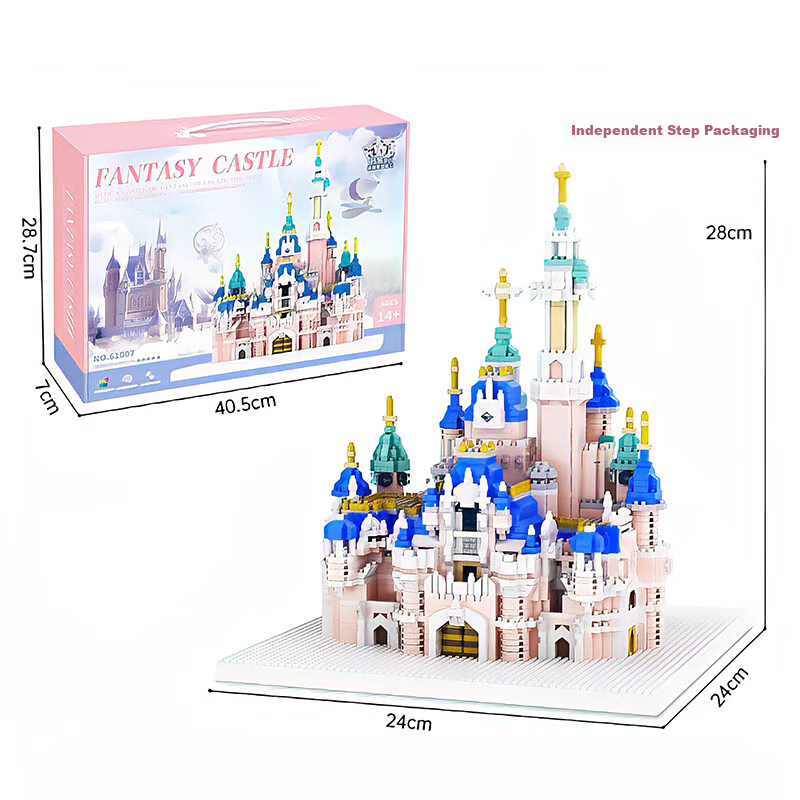 Конструктор "Замок Диснея" Miaoyan +2 куклы, 6500 деталей, для девочек