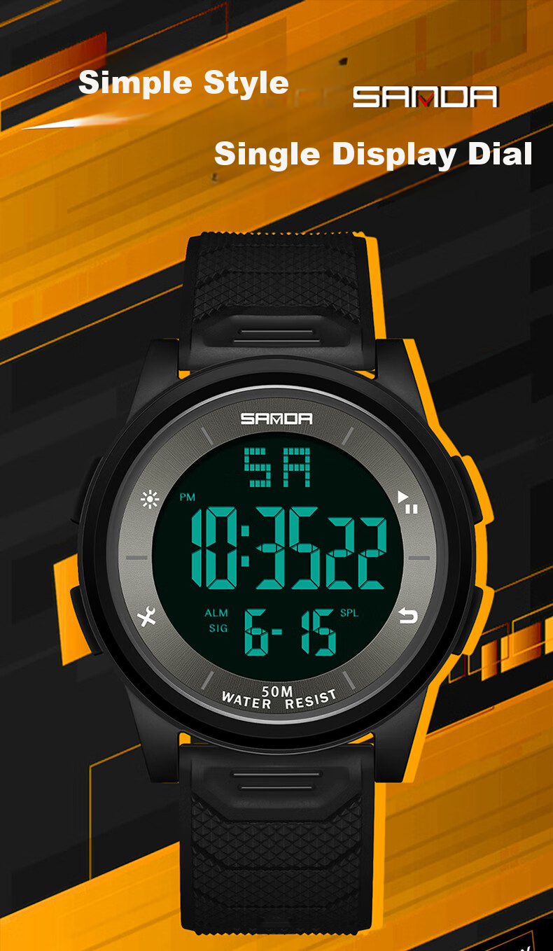 GEORGCOUNT Men's Watch for Students, Teenagers, Middle And High School Students, Multifunctional Waterproof Luminous Children's Electronic Watch for Boys 2