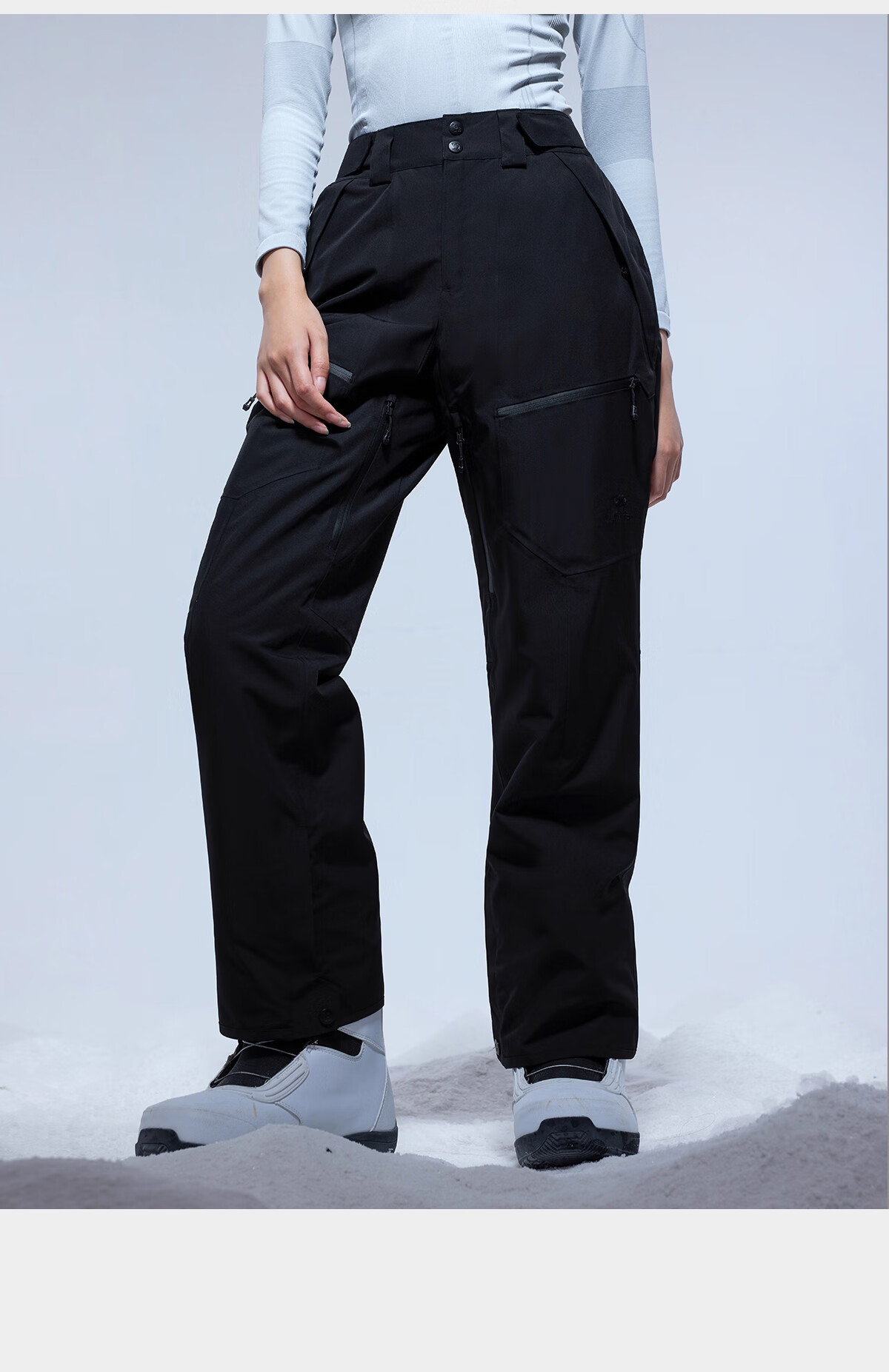CAMEL Outdoor Ski Pants Women Single Board 2L Waterproof Snow Pants Insulated Warm Windproof Snowboarding Pants Men R256 35