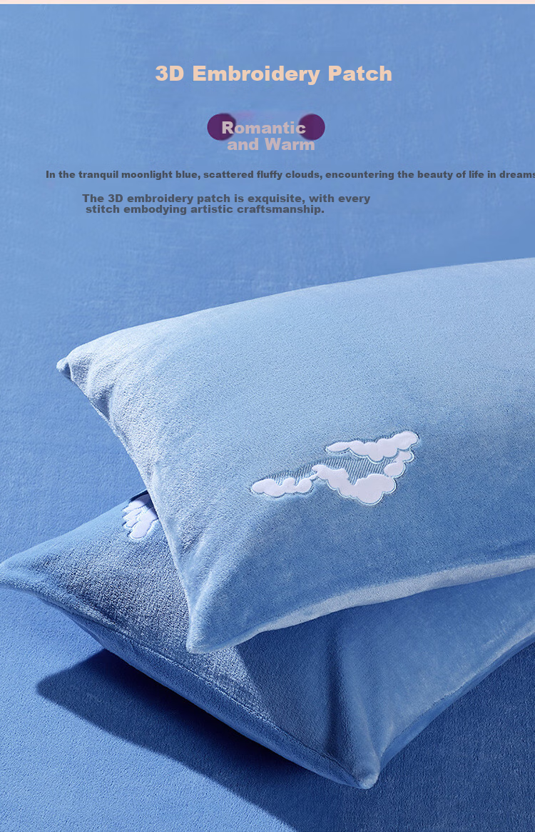 FUANNA × JINGDONG Customized Milk Velvet Bedding Set, Double Size Thickened Warm Set, Winter Anti-Static Bedding, 230×229cm 10