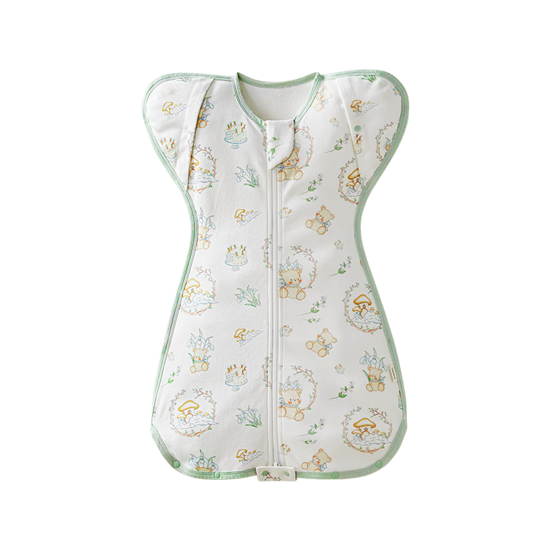 October Crystal Anti-Startle Sleeping Bag Surrender Style Baby Swaddle Blanket One-Piece Pajamas Four Seasons Universal Bear Castle L