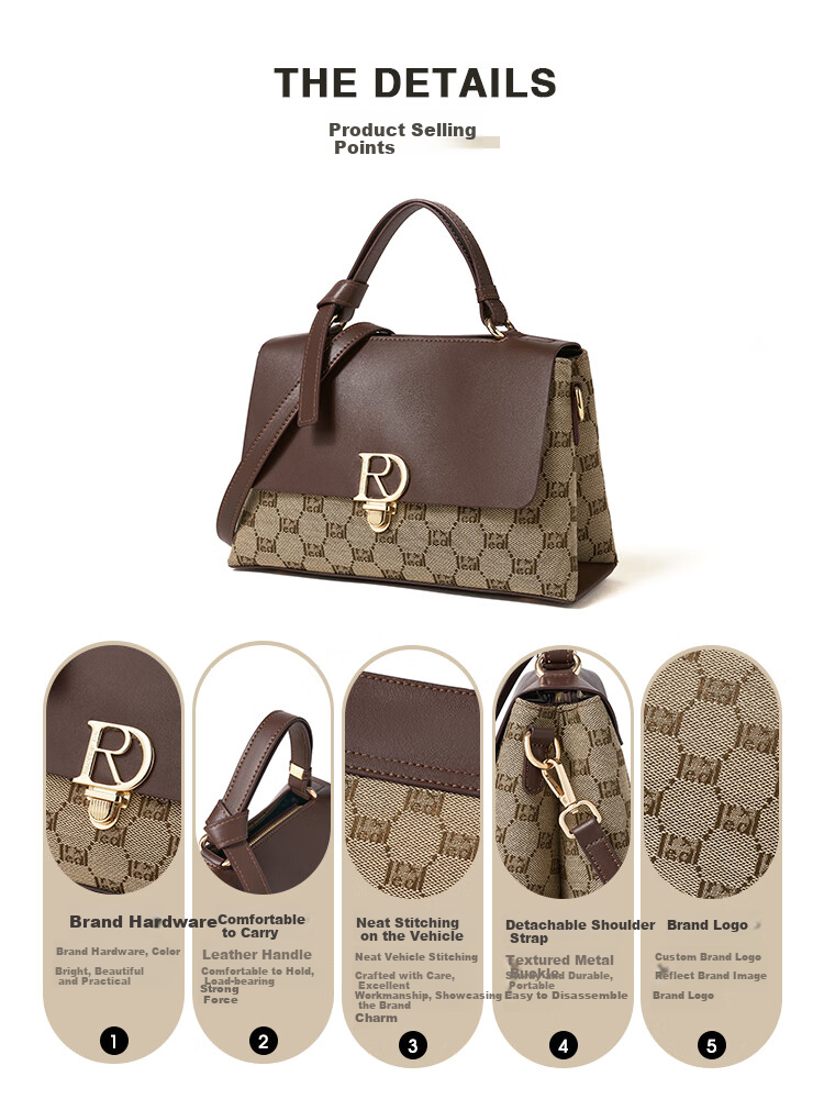 RED DRAGONFLY 2026 New Women's Handbag, Crossbody Shoulder Bag, Tote Bucket Bag, Handheld Bag, Gift for Mom 7