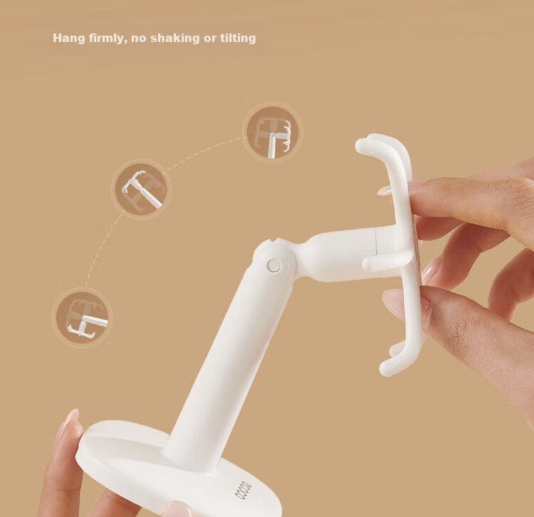 Ecoco Hook with Strong Adhesive, Hexagonal Rotating Design, No Drilling Required, Traceless Bathroom Kitchen Storage Hanger, Door-Back Hook 9