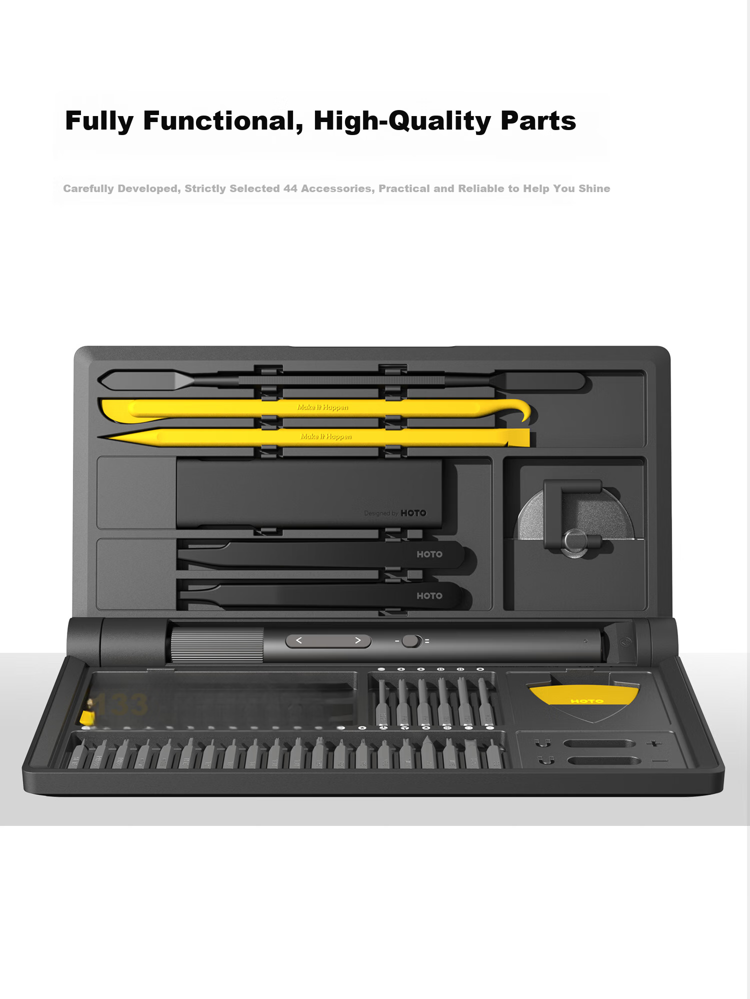 HOTO Electric Screwdriver Set, Household Toolbox, Precision Equipment Repair, Portable Laptop And Phone Repair Tools, Complete Set 5