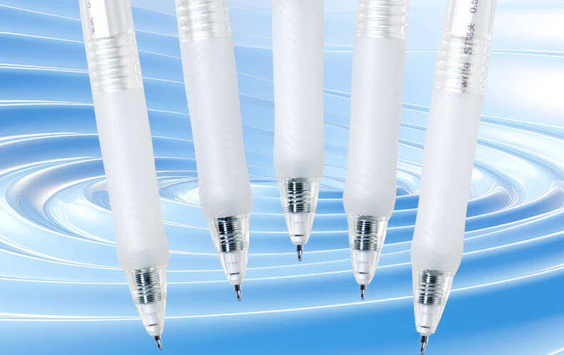 M&G i-write Quick-Dry Retractable Gel Pen 0.5mm Black Ink Student Exam Signature Pen ST Tip High-Quality 5pcs/Box AGP810X5 2