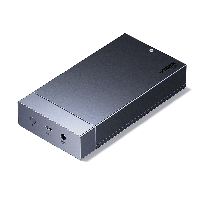 UGREEN M.2 NVMe/SATA Dual-Protocol Multi-Bay SSD Enclosure, Dual-Bay RAID Disk Array Case, Supports Offline Copying And External 20Gbps Hard Drive Enclosure