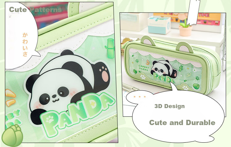Kabaxiong Cute Bunny Ear Pencil Case with High Aesthetic Value, Large Capacity Stationery Pencil Box for Boys in Elementary, Middle School Students, Space Travel Theme 4