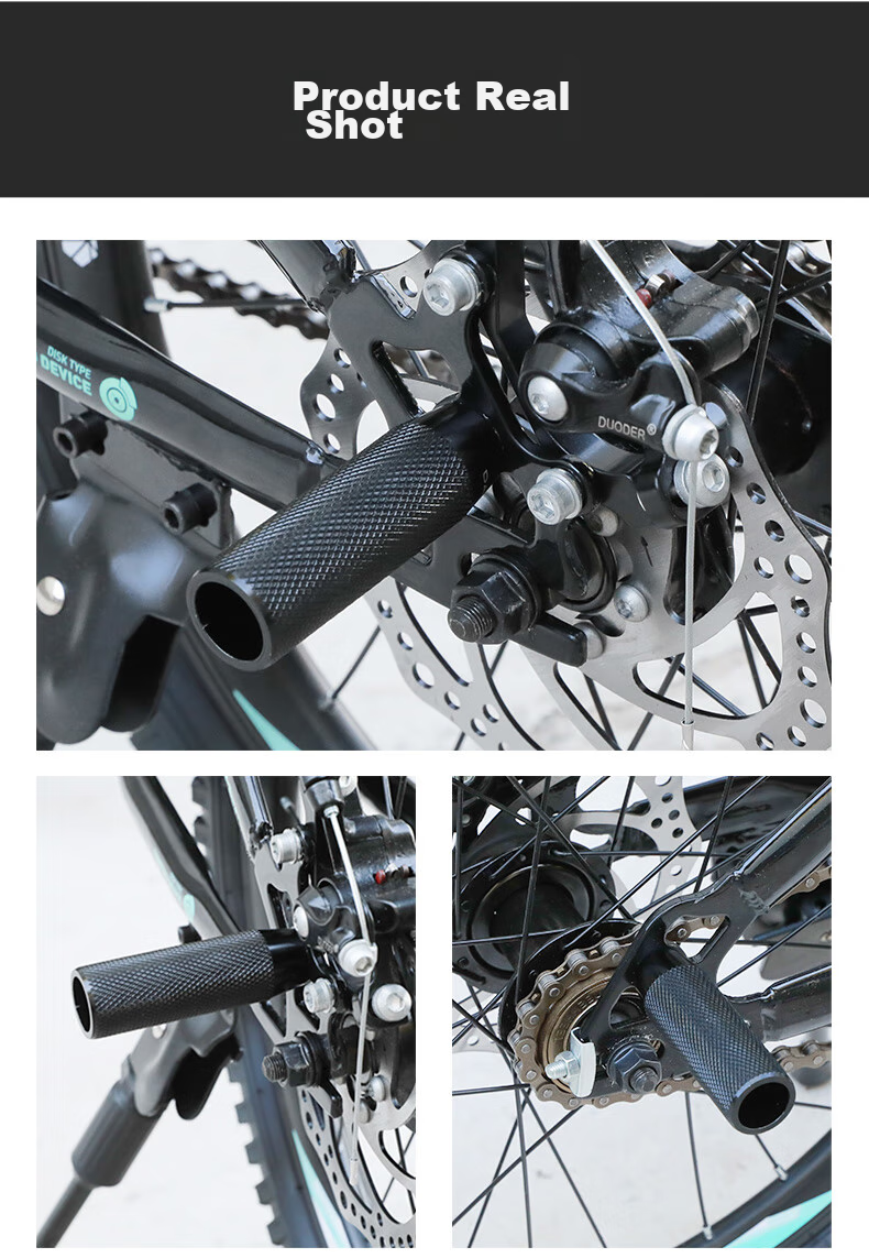 FG FLYING PIGEON Bicycle Pedals, Mountain Bike Cycling Accessories, Aluminum Alloy Non-Slip, Can Be Stood On, Rear Seat Pedal, Quick-Release Model 12