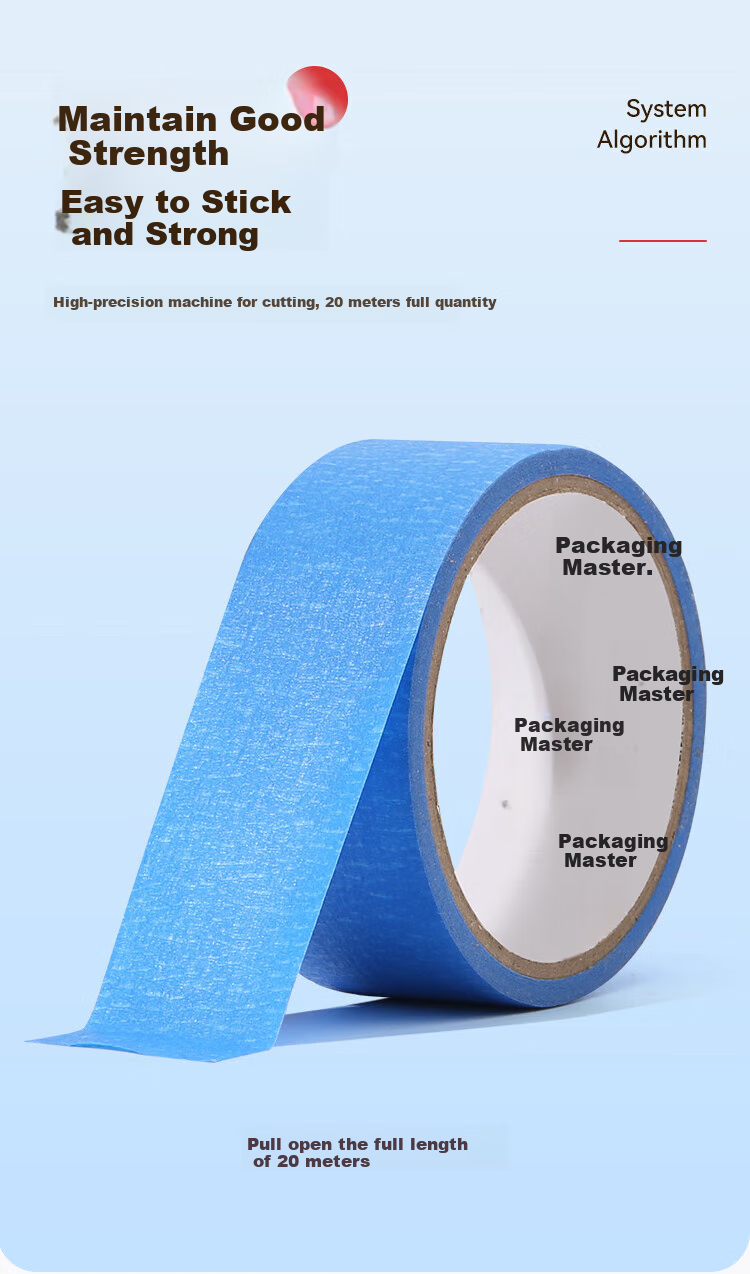 Master Package Colored Masking Tape, Green, 10mm*20m*6 Rolls/tube, Hand-Tearable Tape, Color-Coding Tape, Wedding Decoration Base Layer, Spray Painting, Renovatio 2