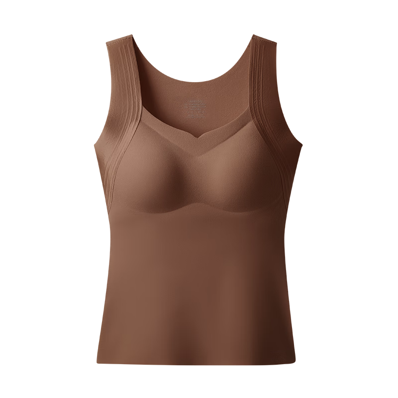 Herbal Original Velvet Warm Vest for Women with Chest Pad Thermal Base Layer High Elasticity 2025 Autumn Winter New Slim Fit Top