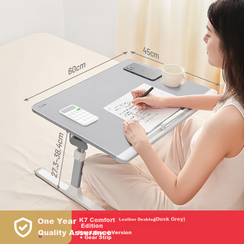 Saijing K7 Bed Desk Computer Table, Adjustable Height Foldable Bay Window Dorm Study Office Small Desk