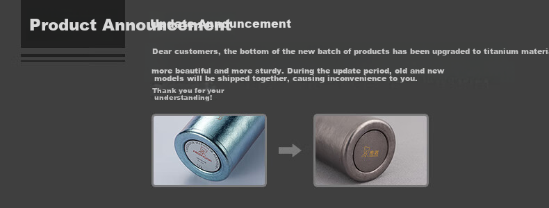 Heenoor Pure Titanium Insulated Mug for Men, High-End Tea Steeping Cup, Car Water Bottle, Tea Infuser Cup, Mid-Autumn Festival Gift XN-T380 13