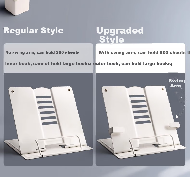 Shuxing Metal Reading Stand, Children's Book Holder, Book Support, Book Clamp, Reading Aid, Desk Book Stand, Tabletop Book Holder, Book Rack 3