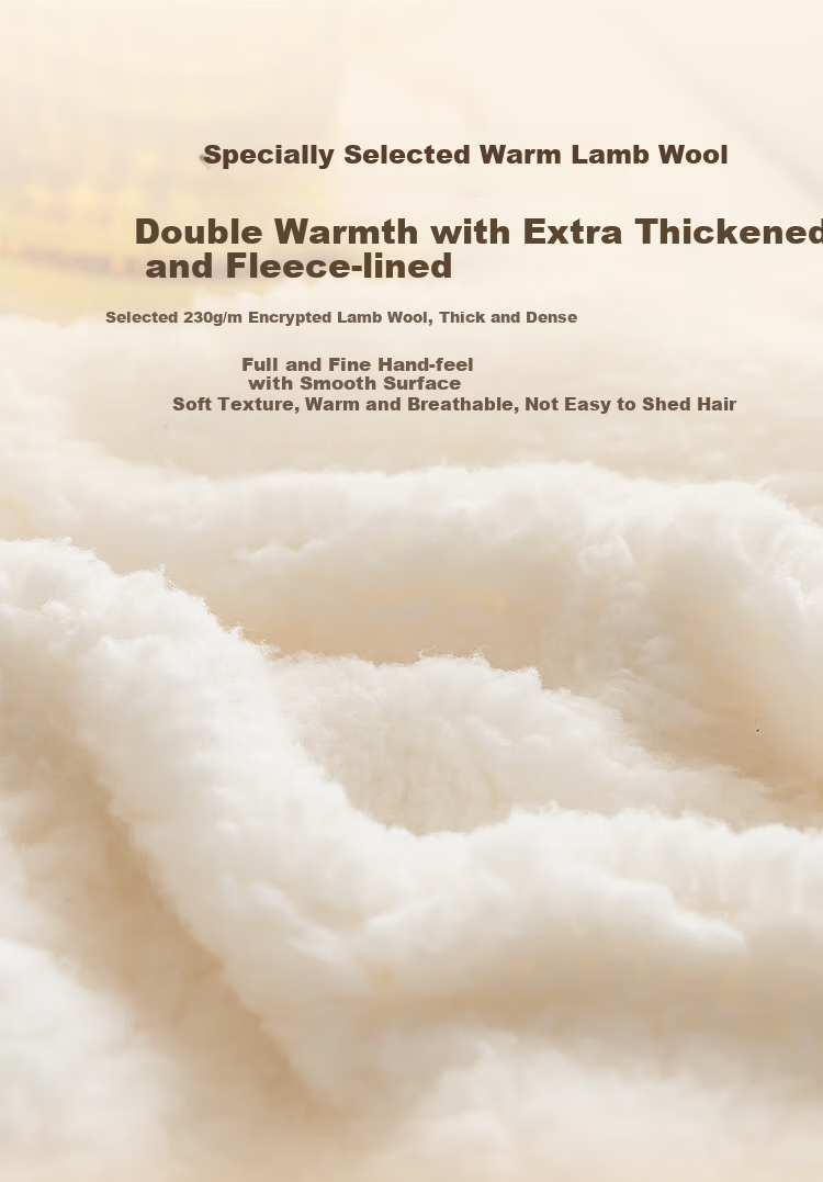 JD Original Warm Sheep Bedding, Class A Cold Winter Warm Lambswool Fabric, Thickened Dormitory Mattress Pad, 0.9x2m Warm Brow 4
