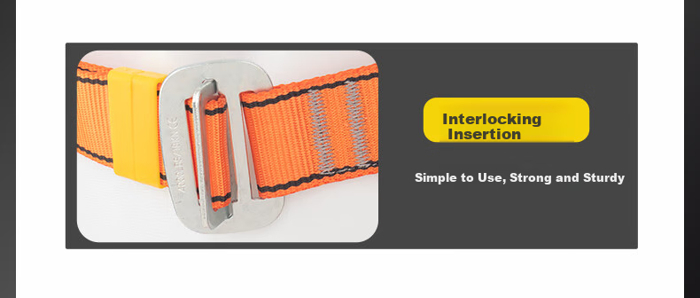 Timi Five-Point Safety Harness, High-Altitude Work Safety Rope, Full Body Safety Belt, Adjustable Single Large Hook, 3 Meters 10