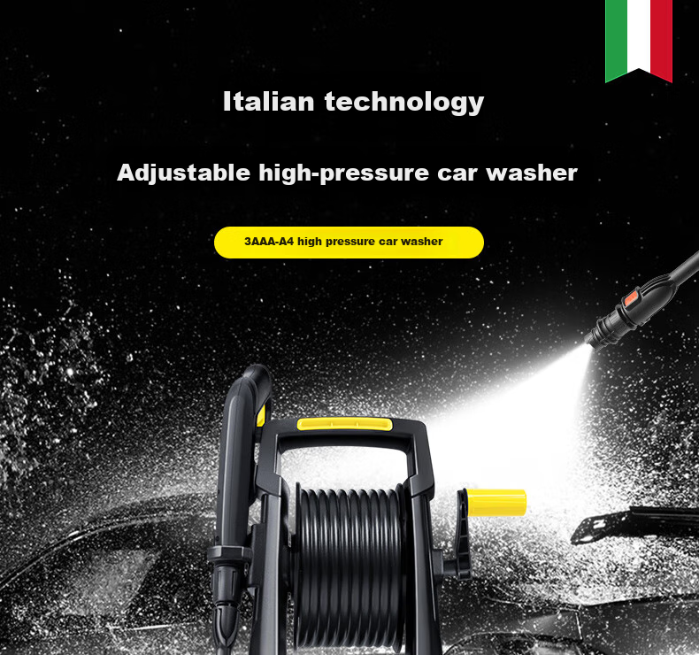 3AAA Car Wash Machine, 220V Household High-Pressure Water Gun, Garden High-Pressure Washer, Car Cleaning Pump, High-Power Water Gun Tool 3
