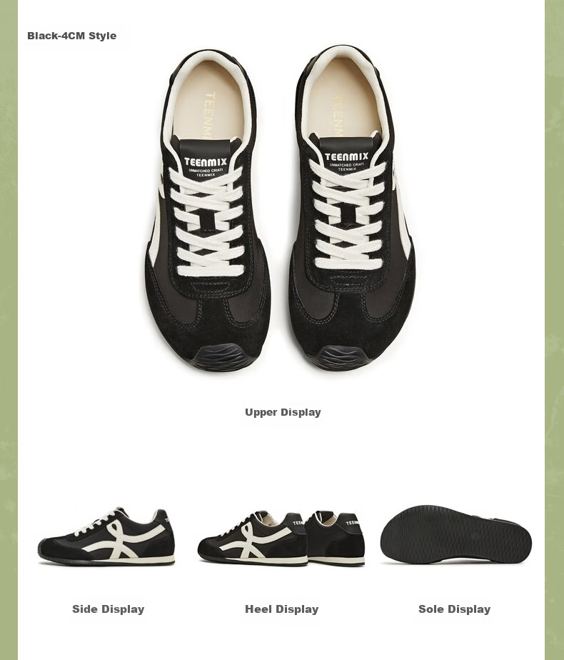 TEENMIX Rainbow Filling Candy, Height-Increasing Thick-Soled Red Forrest Gump Sneakers, Casual Sports Shoes 19