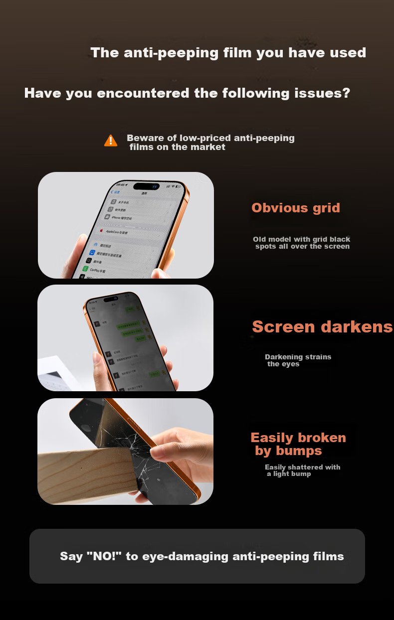 DIVI [AR Corning New Privacy] Anti-Peeping Tempered Glass Screen Protector for Apple 17Pro, Anti-Spy, Shatterproof, Anti-Fingerprint, Easy Installation, 1 Piece 1