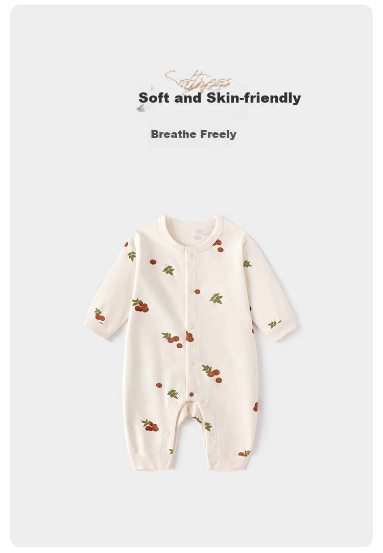 Babylove Baby Romper Spring And Autumn Pure Cotton Clothing for Boys And Girls, Home Wear Onesie Crawling Suit Autumn Outfit 2
