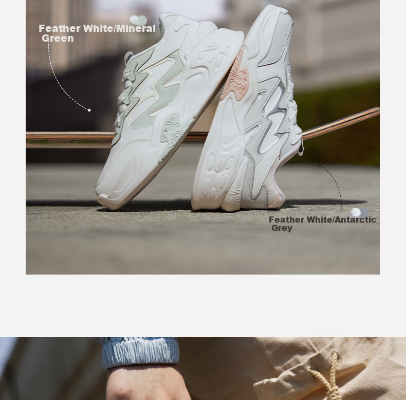 361° Women's Sneakers, Jincheng Brand, Spring And Summer Thick-Soled Heightening Casual Versatile Low-Top Skateboard Shoes for Women, 682536619-1 5