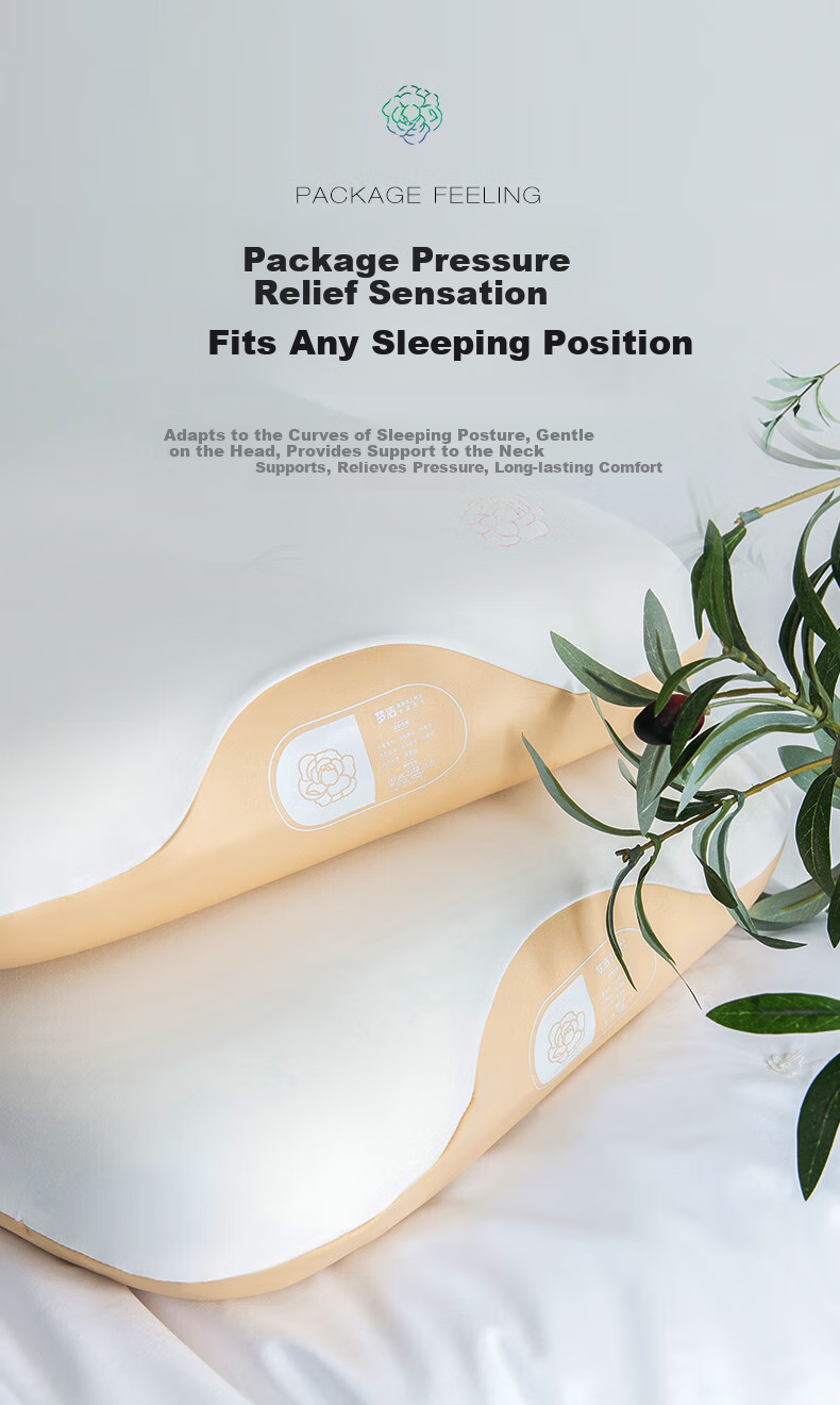 Mengjie Jiafang Dongfang Zhuyuanji Camellia Memory Foam Pillow, Deep Sleep Cervical Spine Protection Pillow Core, Adult Size 8cm 6