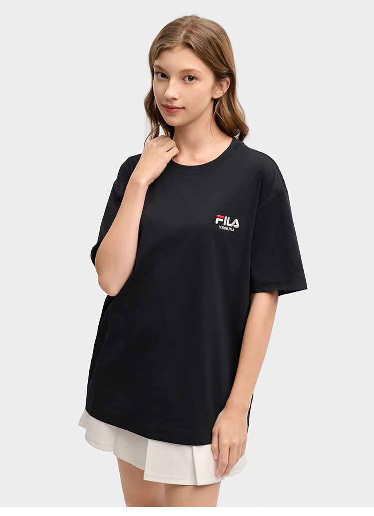 FILA 2026 Summer Moisture-Wicking Quick-Dry Couple Short Sleeve T-Shirt Fashionable Round Neck Casual Sun Protection Top 61