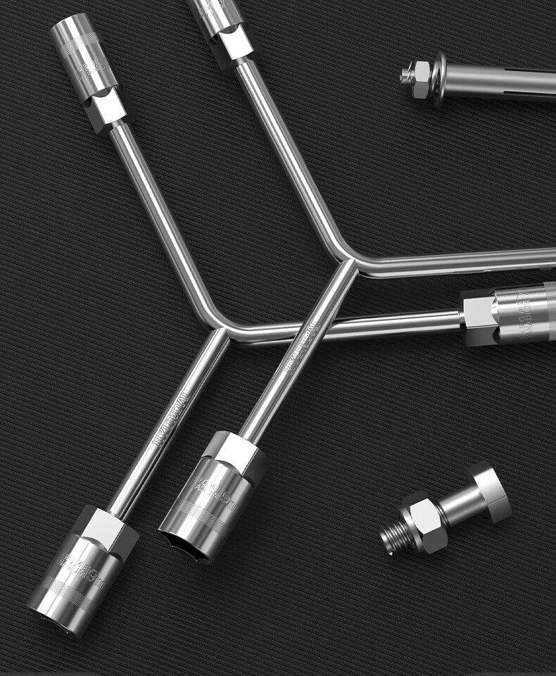 HYUNDAI Y-Shaped Triangle Socket Wrench Set for Tire Removal Automotive Motorcycle Repair Tool 9