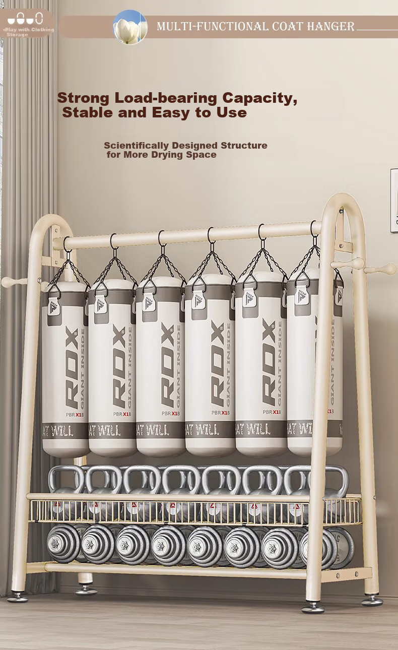 Quanpinwu Floor-Standing Coat Rack, Bedroom-Specific Drying Rack, High-End Storage Rack, V-Shaped Single 150 5