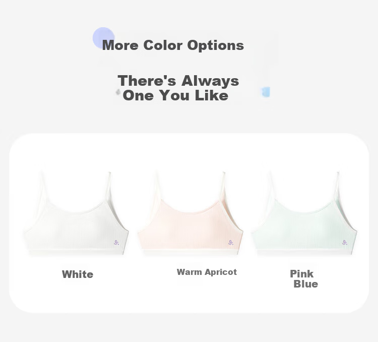 Jiusuiban Children's Underwear, Girls' 80 Modal Silk Development Bra, 8-10 Years Old Girls' Nipple Prevention Camisole Tank Top 13