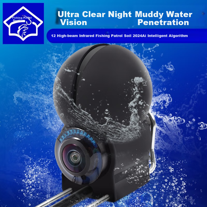 Xunyuboshi 2026 New Underwater Fish Finder with High-Definition Visual Screen, Fully Waterproof, Ultra-Clear Temperature And Depth Sensor, 30 Meters