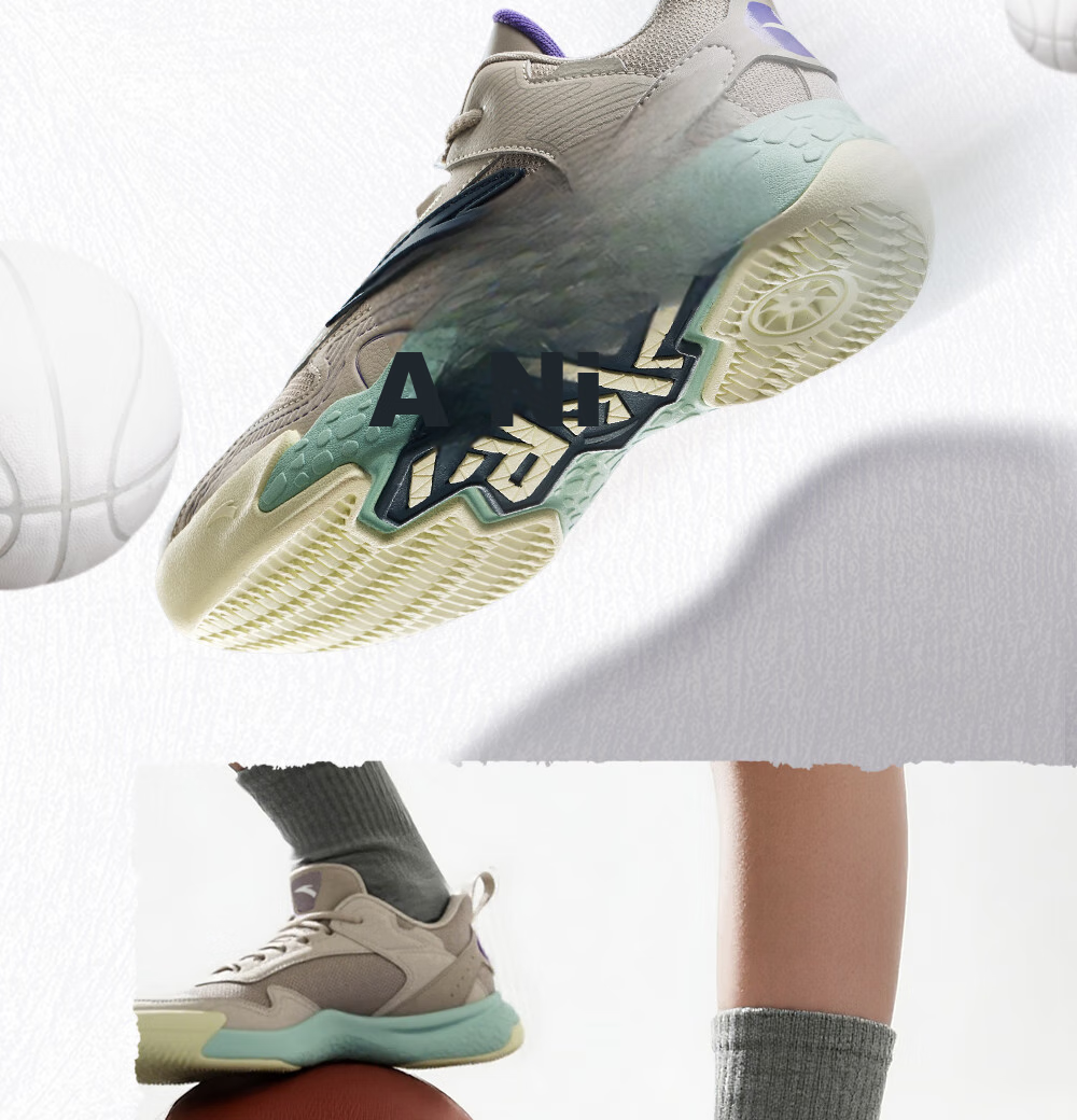 ANTA Children's Sports Shoes for Boys, Big Kids' Size 25, Autumn And Winter Professional Performance Durable Cement Basketball Shoes A12541103 33