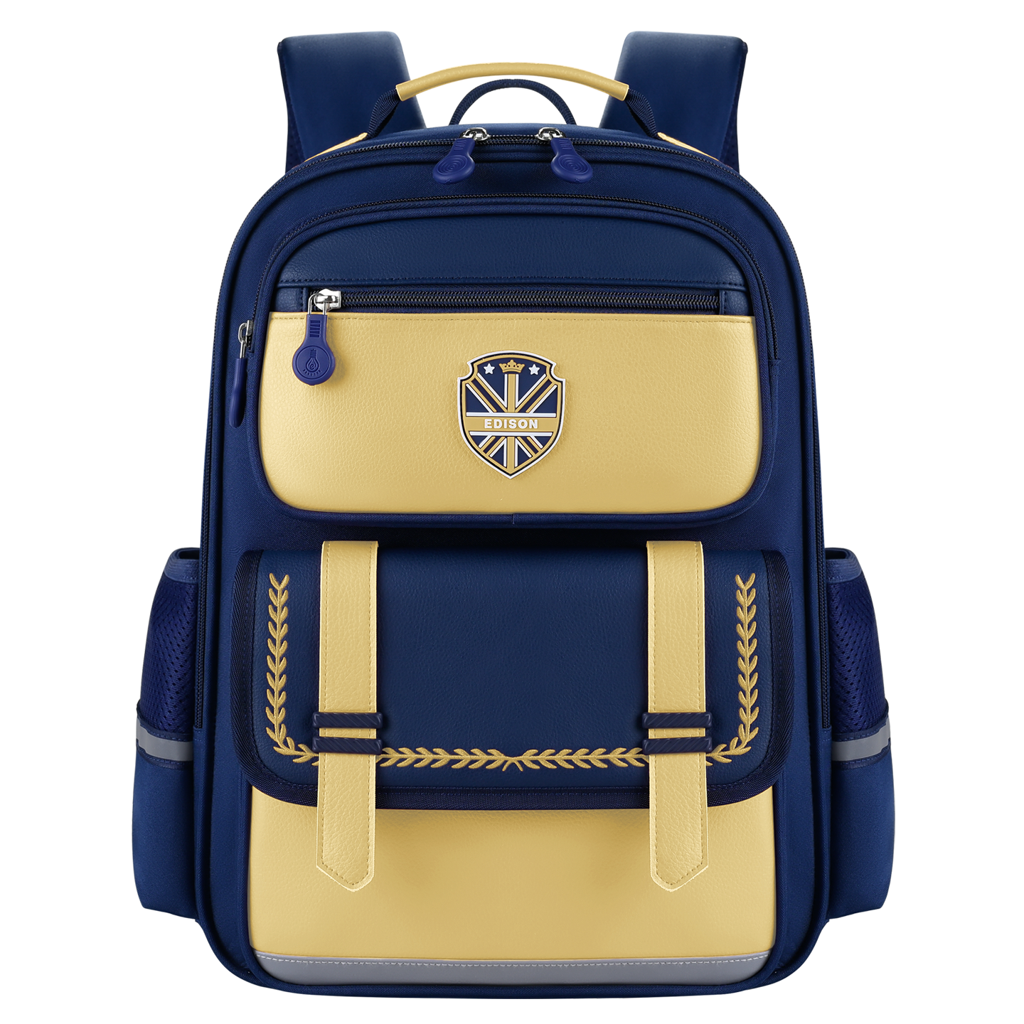 Edison Primary School Backpack Spine Protection Load Reduction Waist Support Anti-Drop Reflective Kids Bag L37-1 for Grades 1-3-6