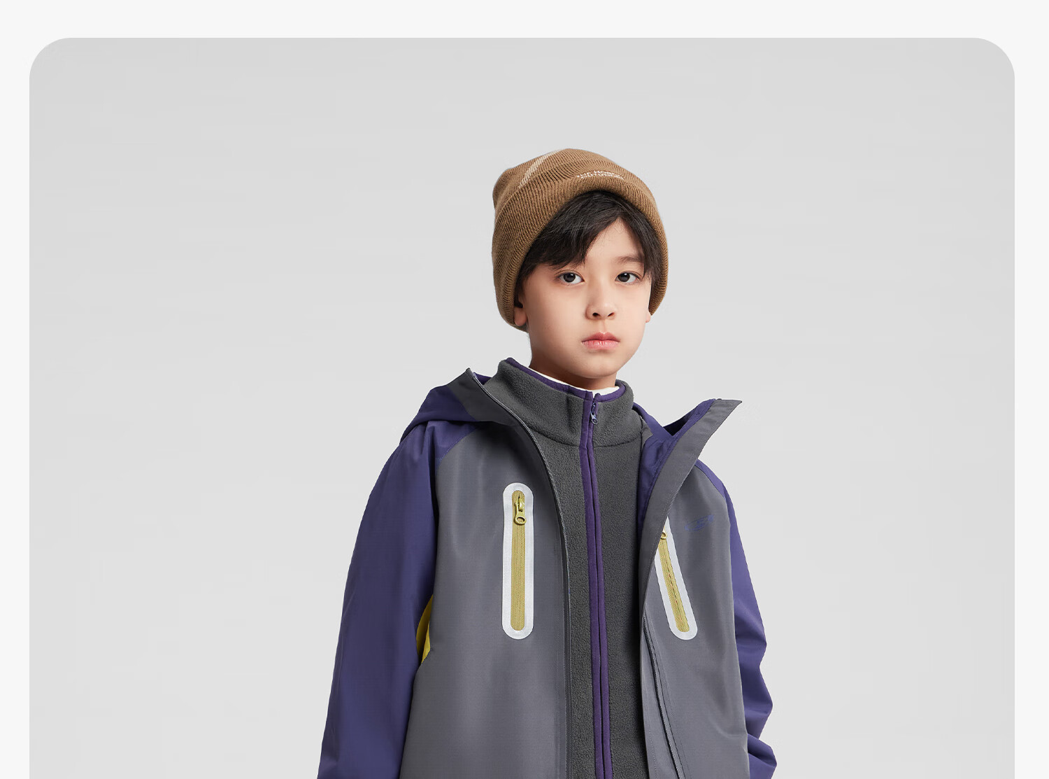 Zuoxi Boys' Fleece Jacket, 2025 New Style Children's Autumn And Winter Wear, Warm Plush Outerwear for Boys, Yellow, Size 150 21
