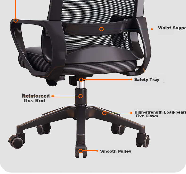 Chibailun Computer Chair, Office Chair, Home Ergonomic Chair, Dormitory Chair, Study Room Bow-Shaped Chair, Gaming Chair 4