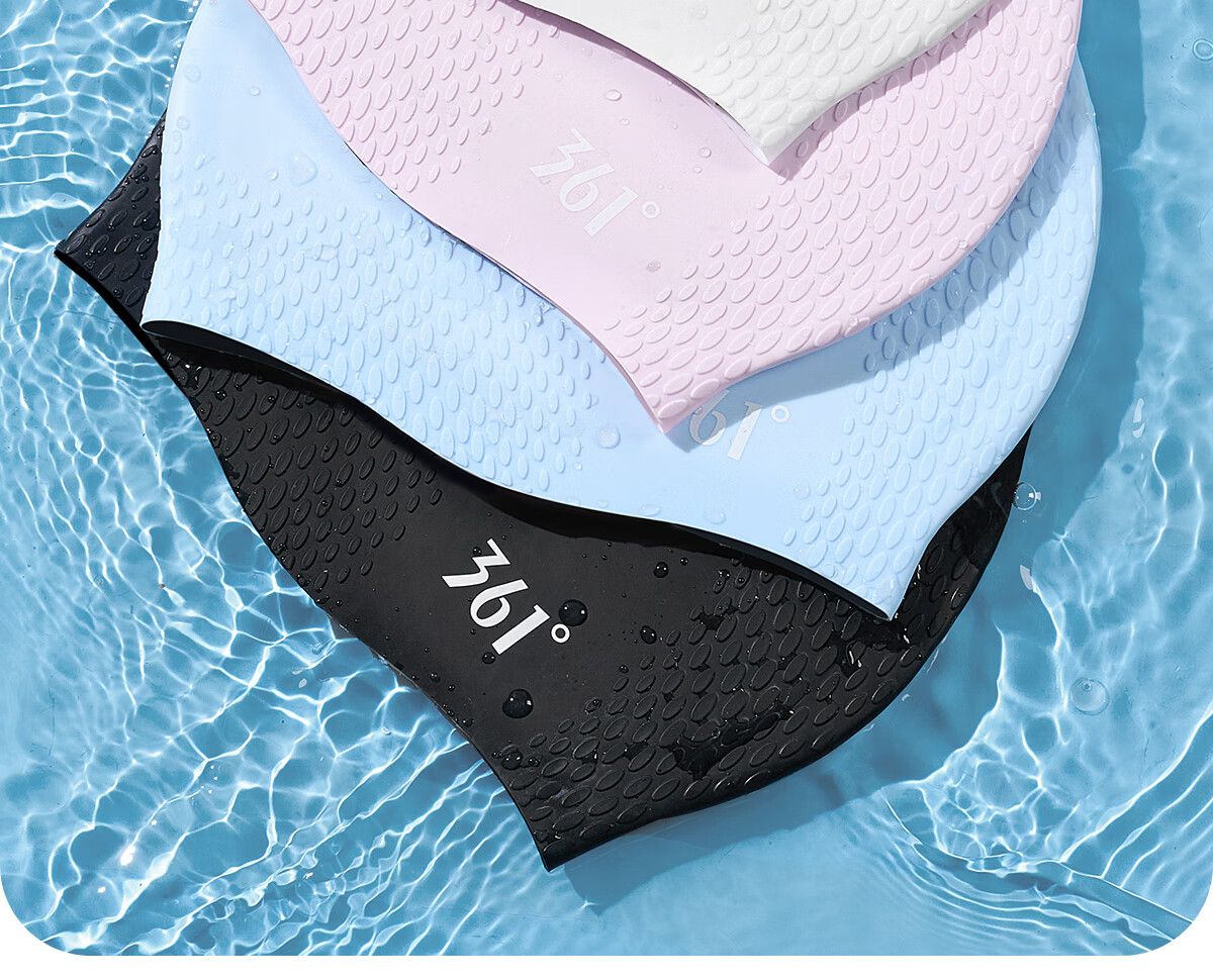 361° Silicone Swimming Cap for Adults Unisex Long Hair Waterproof Comfortable Professional Non-Slip Swimming Cap 15