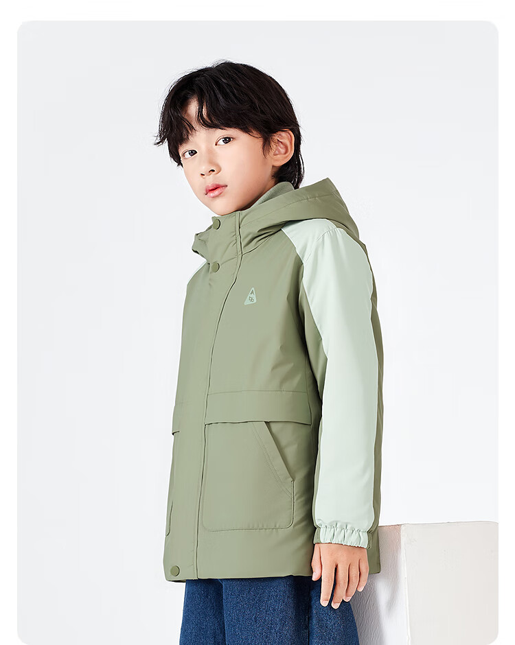 Balabala Boys' Cotton Padded Jacket Two-Piece Set 2025 Autumn Winter Waterproof Windproof Warm Trendy 208425106102 6